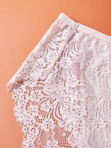 APRSEA 3pcs Women Lace Panties, Minimalist & Comfortable, High Waist Briefs - Multicolor - View 4