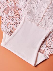 APRSEA 3pcs Women Lace Panties, Minimalist & Comfortable, High Waist Briefs - Multicolor - View 6