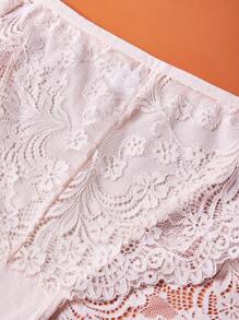 APRSEA 3pcs Women Lace Panties, Minimalist & Comfortable, High Waist Briefs - Multicolor - View 3