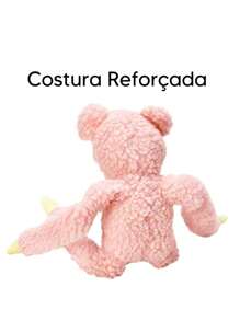 PORCO GRANDE Brinquedo de Pelúcia Bichinho Mordedor Interativo para Cães Pet com Apito