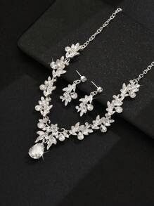 Bridal Accessories 3-Piece Set - Necklace, Earrings, Casual & Elegant Wedding Jewelry