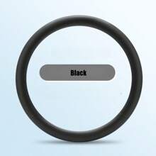 PU 皮革汽车方向盘套 舒适抓握感、耐磨 四季通用 适合 14.5 英寸 - 15 英寸