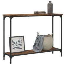 Konsolentisch Räuchereiche 101x30.5x75 cm Holzwerkstoff - Verschiedenfarbig - Übersicht 5