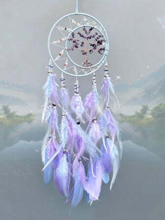 1 件捕梦网壁挂装饰、卧室家居门窗装饰、房间商店旅馆装饰品、生日礼物