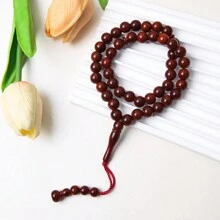 1 件斋月祈祷珠，沙特阿拉伯斋月珠，仿天然石色和图案伊斯兰祈祷珠，含 45 颗珠子，斋月期间送给男士的好运礼物 - 男士手串 - 查看 5
