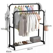 MULTIFUNCTIONAL COAT RACK - Black - View 4