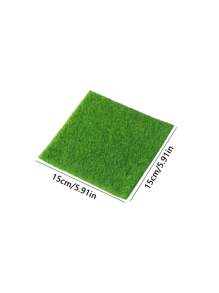 1pc Plastic Flooring Grass Mats Artificial Grass Carpet Simulation Moss Lawn DIY Green Plant Micro Landscape Yard Garden Decor, School, Home & Office Supplies - Multicolor - View 8
