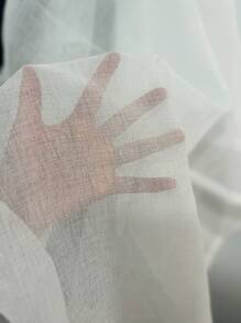 1 bucată perdea transparentă albă elegantă pentru camera de zi/dormitor