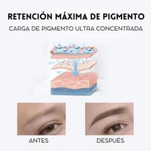 Tinta Para Microblading Cejas y Ojos Regal Ink  15ml - Marrón Chocolate - Ver 6