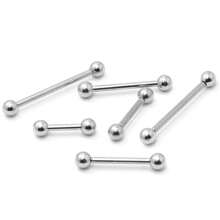 M2 Piercing Mocrobell Surgical Steel Piercing For Nipple, Tragus, Cone And Helix - 1 Piece - Bạc - Xem 1