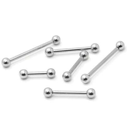 M2 Piercing Piercing Microbell em aço cirúrgico para mamilo, tragus,conh e hélix - 1 Peça