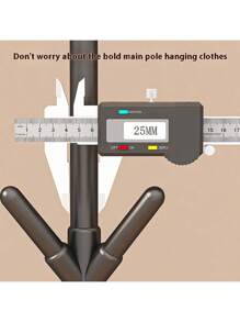 简易组装落地式衣帽架垂直衣帽架创意大堂挂衣架办公室铁艺衣帽架卧室春季简约夏季上衣 - 白色 - 查看 4