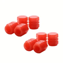 8 件荧光汽车轮胎气门嘴盖通用夜光气门嘴盖装饰适用于汽车、自行车、卡车和摩托车、自行车轮胎 - 荧光防水阀杆盖汽车配件