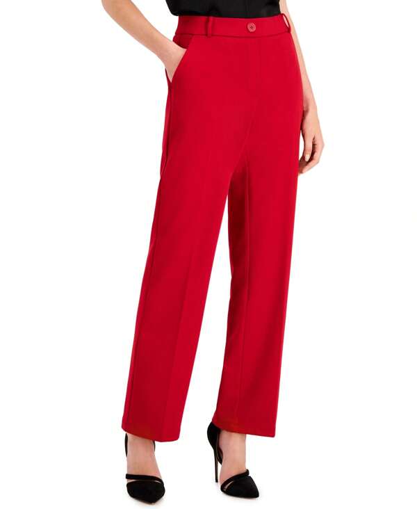 Kasper Petite Pull On Wide Leg Pants