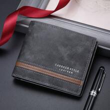 1pc Men's Wallet, Fashionable Vintage Multi-Functional Open-Mouth Wallet, Youth Student Versatile Multi-Card Slot Card Case, Gifts For Men Suitable For Teen, Summer Casual Outdoor Athletic Or Vacation Travel Or Graduation Or Birthday Formal/Business Formal Valentine's Day Ideas - Various - View 6