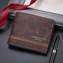 1pc Men's Wallet, Fashionable Vintage Multi-Functional Open-Mouth Wallet, Youth Student Versatile Multi-Card Slot Card Case, Gifts For Men Suitable For Teen, Summer Casual Outdoor Athletic Or Vacation Travel Or Graduation Or Birthday Formal/Business Formal Valentine's Day Ideas - Various - View 8