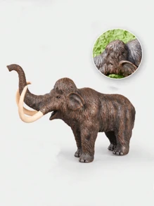 1 pezzo Modello di animale selvatico di simulazione per adulti, mammut, creatura preistorica, decorazione statica da regalo