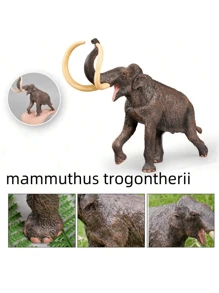 1 pezzo Modello di animale selvatico di simulazione per adulti, mammut, creatura preistorica, decorazione statica da regalo