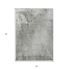 2' X 3' Gray And Abstract Washable Non Skid Indoor Outdoor Area Rug - 彩色 - 查看 3