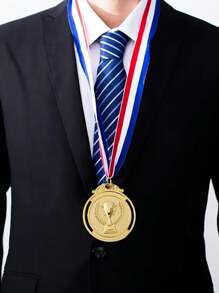 1 pezzo/3 pezzi/5 pezzi/10 pezzi Medaglie d'oro, d'argento e di bronzo, medaglie di premio per sport, maratone, scuole, aziende, forniture scolastiche, ritorno a scuola