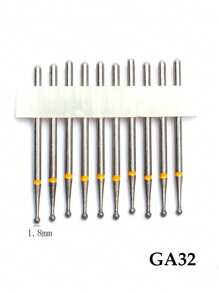 10件套钻石火焰角质层打磨钻头套装，专业角质层指甲打磨钻头，适用于去除死皮，3/32英寸指甲干式美甲修脚塑形卸甲美甲沙龙工具 - 彩色 - 查看 19