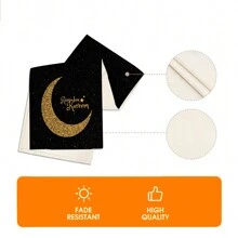 1Pc Ramadan Table Runner Blue Islamic Geometric Moon Star Lantern Pattern Farmhouse Table Runner Washable Outdoor Indoor Party Kitchen Home Dining Table Center Living Room Round Table Coffee Table Dinner Rectangular Table Restaurant Decoration - Black - View 6