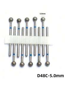 10件套钻石火焰角质层打磨钻头套装，专业角质层指甲打磨钻头，适用于去除死皮，3/32英寸指甲干式美甲修脚塑形卸甲美甲沙龙工具 - 彩色 - 查看 23