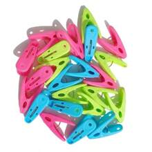 50 piezas, clips engrosados, clips para colgar, pequeños clips multifuncionales para secar ropa a prueba de viento, clips para ropa interior. - 50 piezas en varios colores - Ver 2