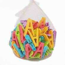 50 piezas, clips engrosados, clips para colgar, pequeños clips multifuncionales para secar ropa a prueba de viento, clips para ropa interior. - 50 piezas en varios colores - Ver 1