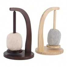 QJH 1pc Classic Wooden Yarn Manual Winder, Wool Yarn Holder, Cashmere Yarn Storage Rack Shelf, Yarns Wiring Rotating Tool, DIY Knitting, Embroidery, Crochet Perfect Craft Accessory