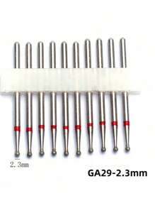 10件套钻石火焰角质层打磨钻头套装，专业角质层指甲打磨钻头，适用于去除死皮，3/32英寸指甲干式美甲修脚塑形卸甲美甲沙龙工具 - 彩色 - 查看 10