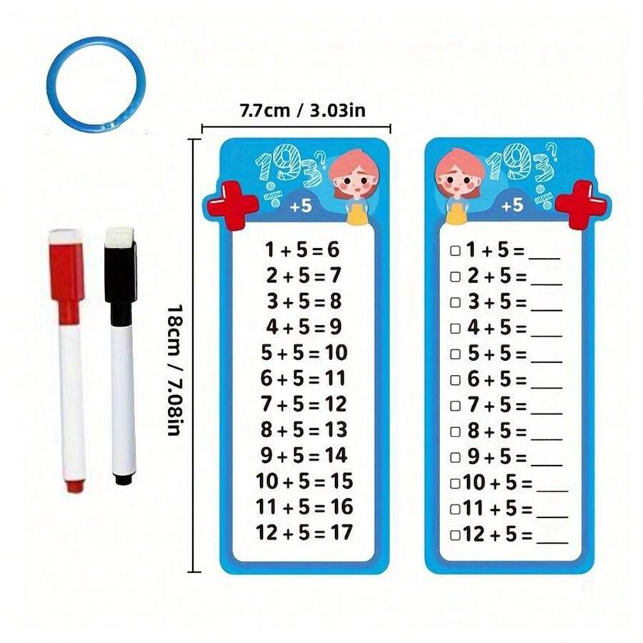 1set kids math flash cards set number learning games addition
