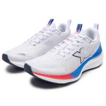 XTEP 2.0 Running Shoes, Lightweight Cushioning Men's Outdoor Casual Sport Shoes, 976319110033 - New White/Laser Red/Beijing Blue - View 3