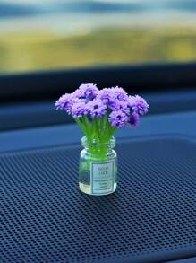Mini Simulation Star Vase Car Decoration Ornaments Car Center Console Decoration Gadgets