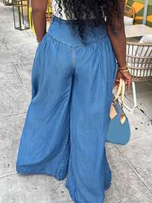 Women's Casual Wide Leg Long Pants - Fashionable And Versatile Loose Fit Trousers For Daily Wear And Work -And Stylish