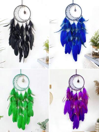 قطعة واحدة مصيدة الأحلام للتعليق، تزيين المنزل أبواب نوافذ غرفة النوم، فن الجدران للغرفة والمتجر ودار الضيافة، هدية عيد الميلاد