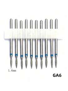 10件套钻石火焰角质层打磨钻头套装，专业角质层指甲打磨钻头，适用于去除死皮，3/32英寸指甲干式美甲修脚塑形卸甲美甲沙龙工具 - 彩色 - 查看 15