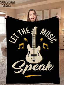 1pc Customizable Text Throw Blanket, Personalized With Name, Funny Personalized Blanket, Customized Blanket, Patchwork Blanket, Best Friend Name Blanket, Cozy Blanket, Home Gift, Wedding Gift, Birthday Gift, Mother's Day Gift, Father's Day Gift, Gift For Mom/Dad, Gift For Friend, Gift For Her