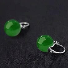 1 para eleganckich naturalnych kolczyków w kształcie kółek - zapięcie antyalergiczne, idealne do noszenia na co dzień i na wakacje, kamień urodzinowy listopada