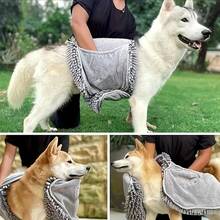 Serviette de bain pour animaux de compagnie, séchage rapide, absorbante, pour chiens et chats