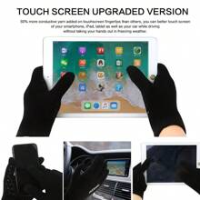 2 Stück Outdoor Herbst/Winter Warme Handschuhe, Fleece Laufhandschuhe für Herren, wind-beständige Touch Screen Fitness Sport Fotografie Fahrrad Handschuhe
