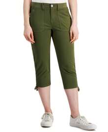 Style & Co Tie Hem Capri Pants - 彩色 - 查看 2