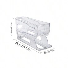 Scatola porta uova rotante da frigorifero con sportello laterale per riporre i contenitori delle uova, organizzatore, porta uova rollante per il Giorno di Pasqua, vassoi per conservare le uova - Multicolore - Visualizzare 11