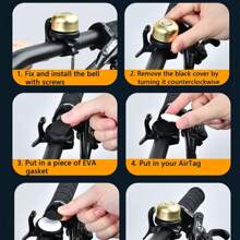 1pc Bicycle Riding Bell, Road Bike Anti-Loss Device Bell, Waterproof Anti-Theft Cycling Bell - Multicolor - View 9