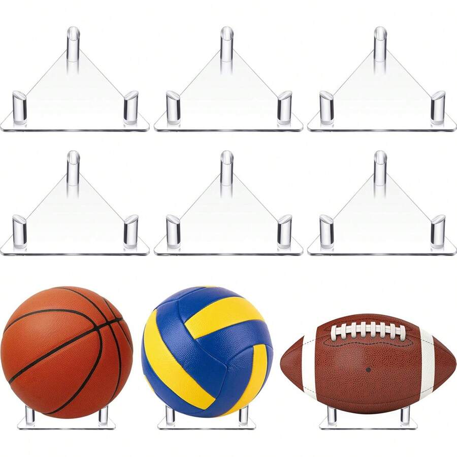 Support De Basket-ball En Acrylique, Support De Ballon Transparent Support De Ballon De Sport Pour Ballons De Basket Ball Football Volley Ball Ballons De Football Et De Rugby