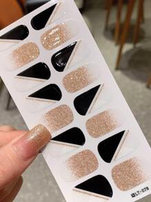 1 pieza/Set Pegatina de uñas francesa, una tira de uñas completamente envuelta, pegatina decorativa para uñas que se puede usar durante el trabajo diario, y un regalo de herramienta de uñas que se puede dar a los amigos Suministros para uñas - Rosa Pálido - Ver 3