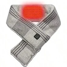 Rechargeable Heating Scarf, Fashionable Heating Scarf, Electric Heating Neck Warmer With 3-Speed Temperature Control, Washable And Warm (Including 3050mAh Portable Power Bank) Christmas Gifts, Hand Warmers, Gifts For Men, Stocking Stuffers, Hand Warmers Rechargeable - Model - View 4