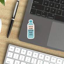 Have You Watered Your Flesh Prison Lately Sticker, Funny Snarky Hydration Sticker, Dark Humor Water Bottle Sticker, Subversive Humor - Multicolor - View 6