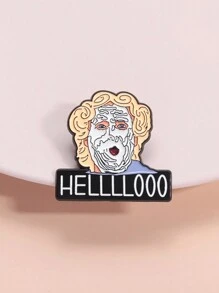 1pc Classic Comedy Movie Characters Enamel Pins 90's Funny Film Brooches Backpack Lapel Badge Accessories Gift For Friends - Multicolor - View 8