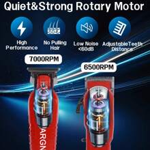 LARGNER LARGNER Two In One Professional Hair Clipper Electric Foil Shaver, Hair Trimmer Set For Men Cordless Beard Trimmer Rechargeable Electric Shaver Hair Grooming Kit 3 Pieces Kit